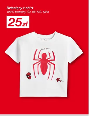 Dziecięcy t-shirt Marvel Spider-Man promocja w KiK