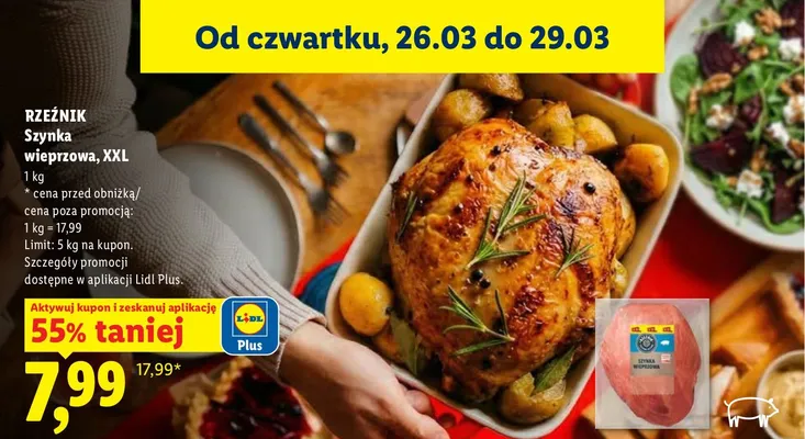 Szynka wieprzowa, XXL promocja w Lidl
