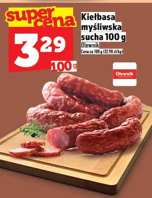 Kiełbasa myśliwska sucha Olewnik promocja w TOPAZ