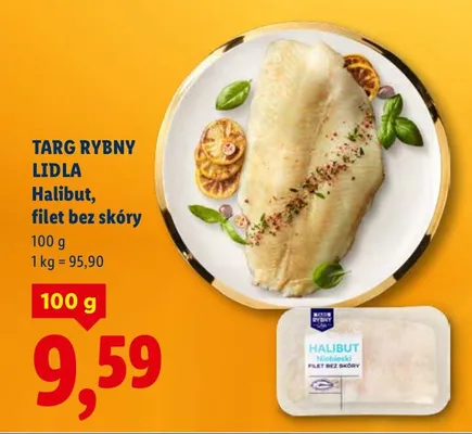 Halibut, filet bez skóry promocja w Lidl
