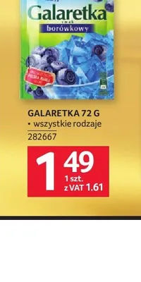 Galaretka smak borówkowy Gellwe promocja w Selgros