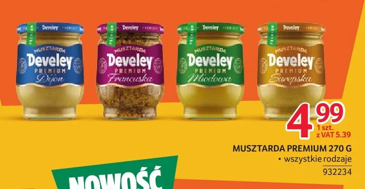 Musztarda Premium Dijon Develey promocja w Selgros