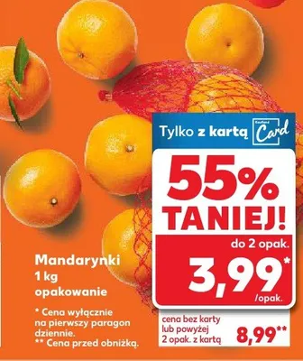 Mandarynki 1 kg promocja w Kaufland