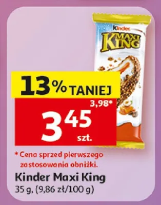 Kinder Maxi King promocja w Auchan