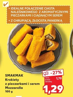 Krokiety z pieczarkami i serem Mozzarella promocja w Kaufland