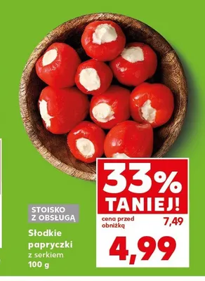 Słodkie papryczki z serkiem promocja w Kaufland