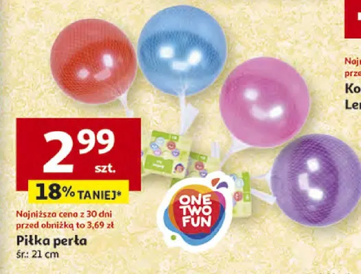 Piłka perła śr. 21 cm promocja w Auchan
