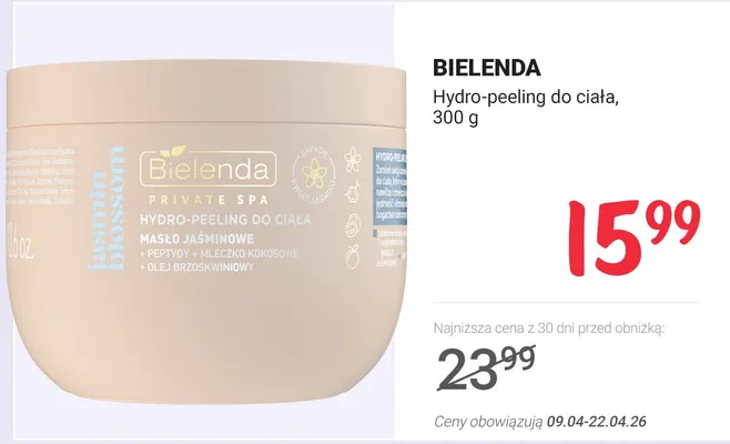 Hydro-peeling do ciała promocja w Rossmann