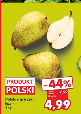 Gruszki polskie promocja w Kaufland