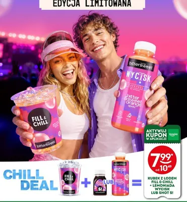 Zestaw kubek z lodem Fill & Chill + lemoniada Wycisk Bittersweet promocja w Żabka