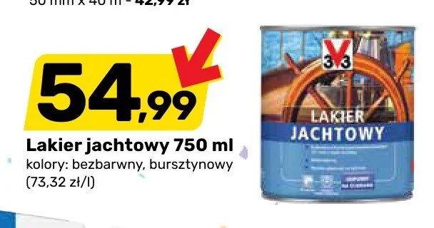 Lakier jachtowy 750ml promocja w Bricomarche