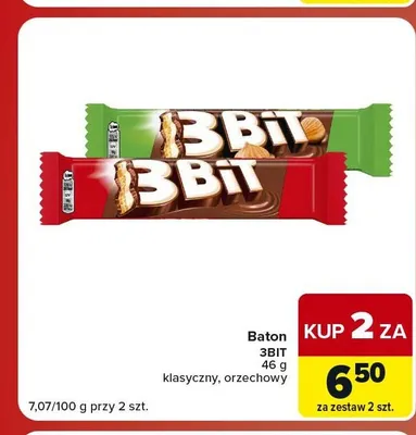Baton 3Bit klasyczny promocja w Carrefour Market