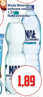 Woda mineralna niegazowana Nałęczowianka promocja w Kupiec