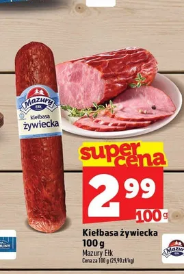 Kiełbasa żywiecka Mazury Ełk promocja w TOPAZ