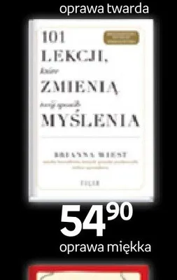 Książka 101 lekcji, które zmienią twój sposób myślenia oprawa miękka promocja w Empik