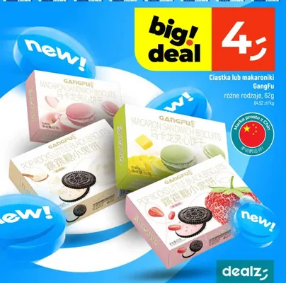 Ciastka lub makaroniki różne rodzaje promocja w Dealz