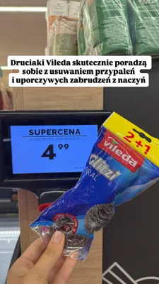 Druciaki Vileda Glitzi Spiral promocja w Biedronka