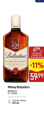 Whisky Ballantine's promocja w Aldi