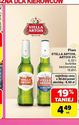 Piwo Stella Artois promocja w Carrefour