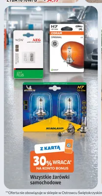 Żarówki samochodowe H7 Osram Original promocja w Leclerc