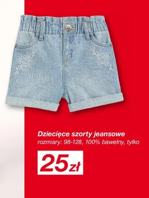 Szorty jeansowe dziecięce promocja w KiK