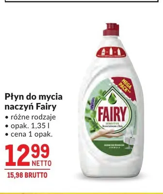 Płyn do mycia naczyń Fairy promocja w Makro