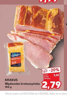 Wędzonka krotoszyńska Krakus promocja w Kaufland