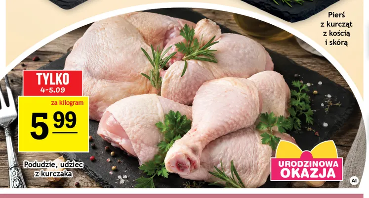 Udziec z kurczaka promocja w Gram Market