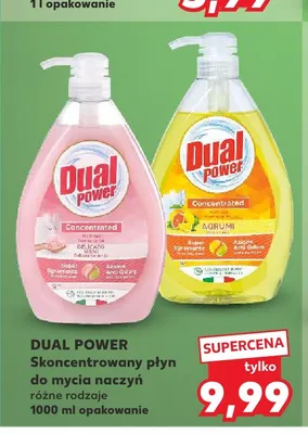 Skoncentrowany płyn do mycia naczyń Dual Power Delicato promocja w Kaufland