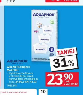 Wkład filtrujący Aquaphor Maxfor+ 3-pak promocja w Selgros