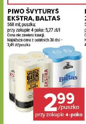 Piwo Švyturys Ekstra promocja w Stokrotka