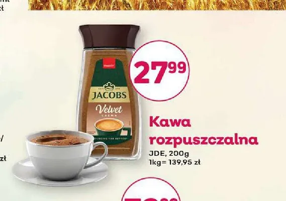 Kawa rozpuszczalna Jacobs Velvet promocja w Bliski