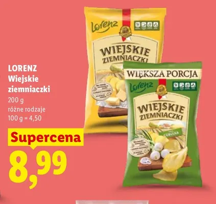Wiejskie ziemniaczki masło z solą Lorenz promocja w Lidl