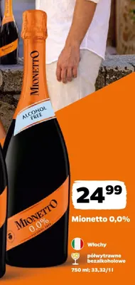 Wino bezalkoholowe Mionetto promocja w Netto