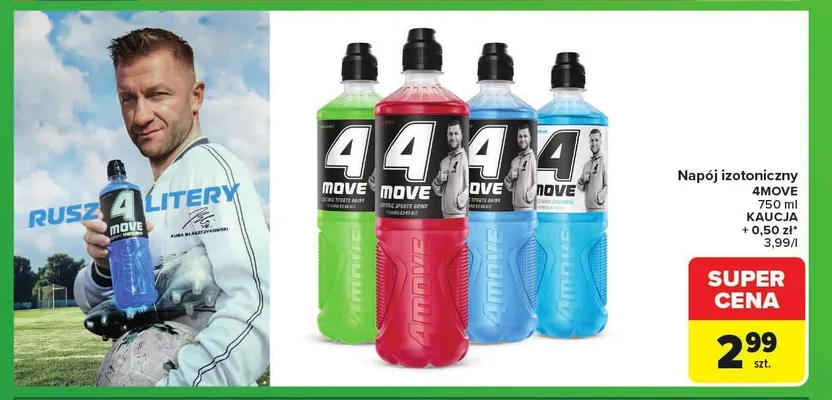 Napój izotoniczny 4MOVE promocja w Carrefour Market
