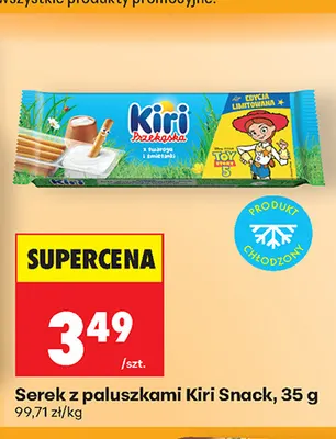 Serek z paluszkami Kiri Snack promocja w Biedronka
