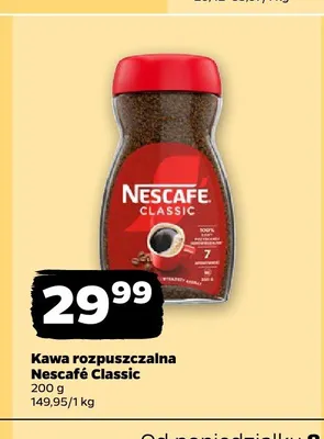 Kawa rozpuszczalna Nescafé Classic promocja w Netto