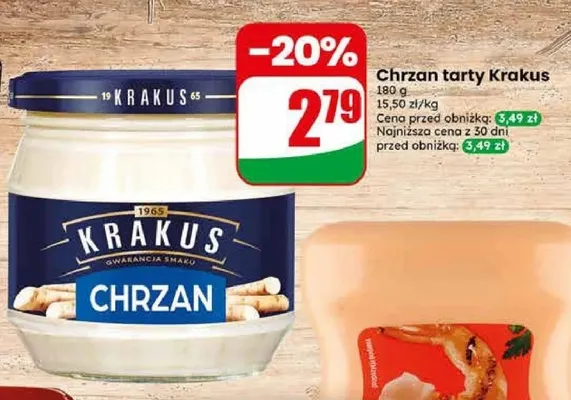 Chrzan tarty Krakus promocja w Dino
