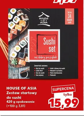 Zestaw startowy do sushi House of Asia promocja w Kaufland