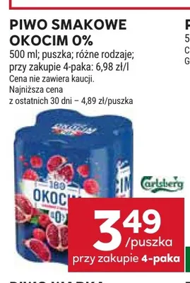 Piwo bezalkoholowe smakowe Okocim promocja w Stokrotka