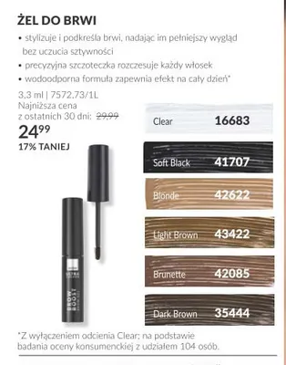 Żel do brwi promocja w AVON