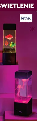 Lampka z efektem pływających meduz lub rybek promocja w Biedronka