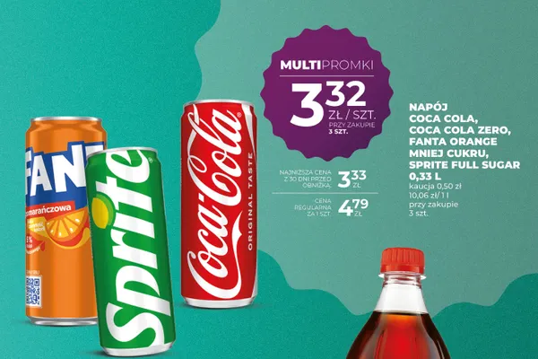 Napój gazowany Coca-Cola Zero promocja w Duży Ben