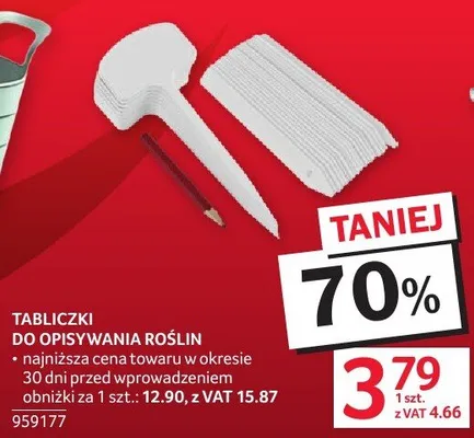 Tabliczki do opisywania roślin 959177 promocja w Selgros