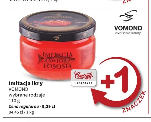 Imitacja ikry Vomond promocja w Intermarche