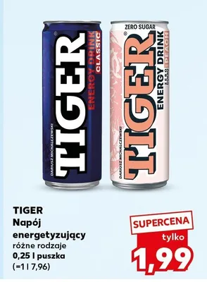 Napój energetyczny Tiger Classic promocja w Kaufland