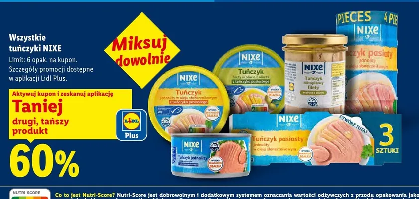 Tuńczyk Nixe promocja w Lidl