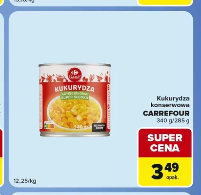 Kukurydza konserwowa Carrefour Classic promocja w Carrefour Express