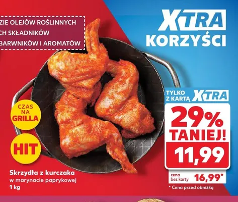 Skrzydła z kurczaka w marynacie paprykowej promocja w Kaufland