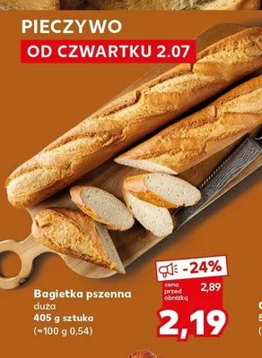 Bagietka pszenna duża promocja w Kaufland